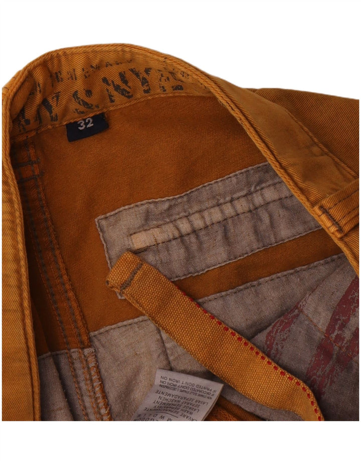 Pantaloni cargo dritti da uomo Murphy & Nye W32 L31 in cotone marrone