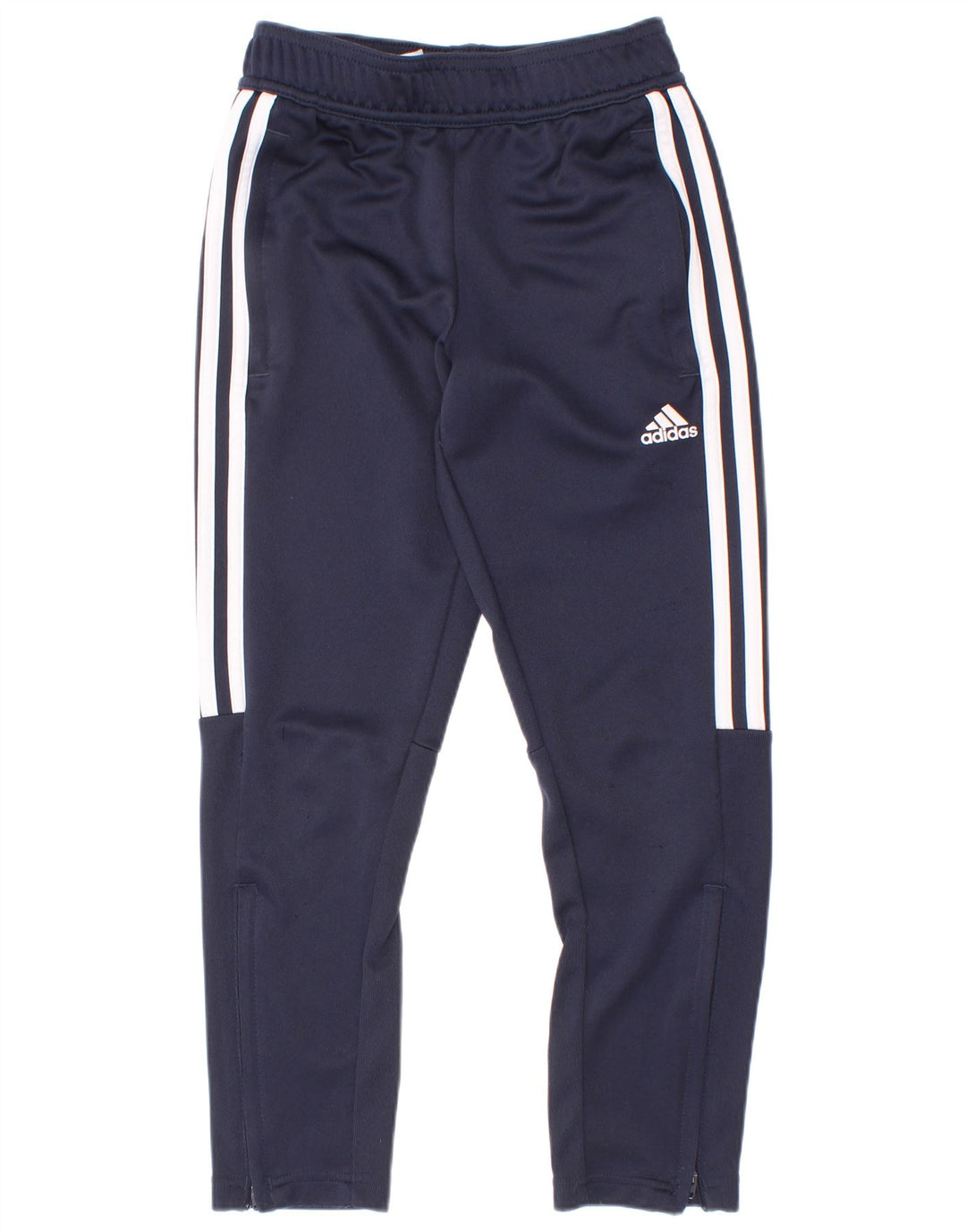 Pantaloni della tuta Adidas Aeroready da ragazzo 7-8 anni in poliestere blu navy