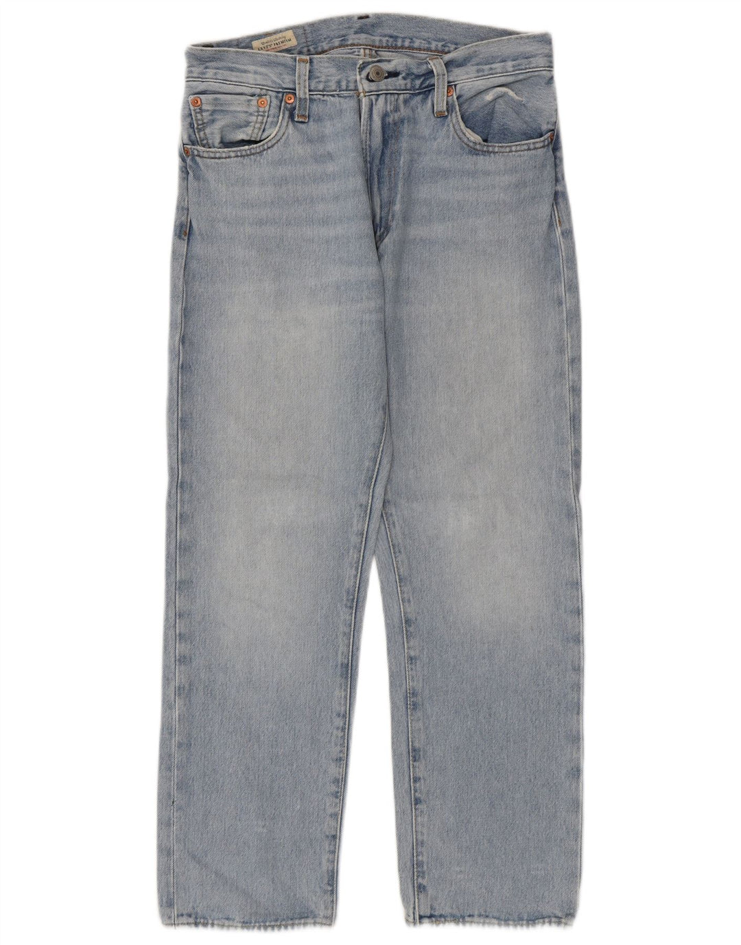 LEVI'S Womens 551 Straight Jeans W29 L27 Blue Cotton