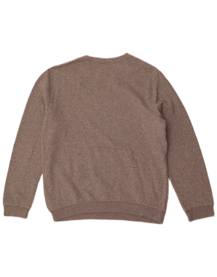 Felpa grafica classica da uomo Reebok, maglione color grigio medio