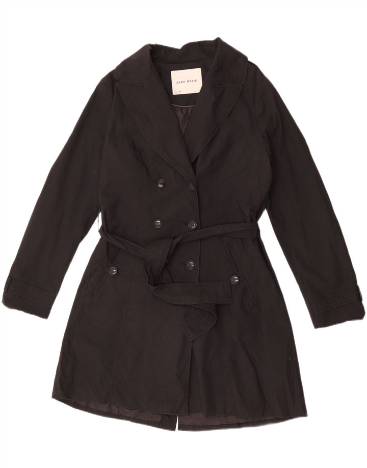 Trench da donna Zara UK 18 XL poliestere nero