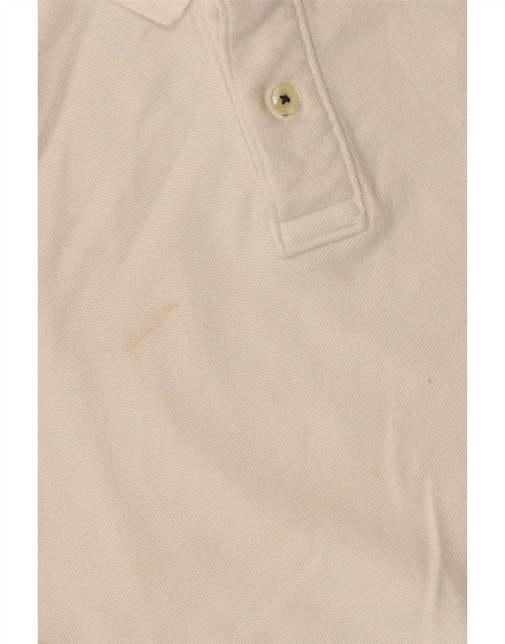 Crew Clothing Polo da uomo in cotone bianco sporco medio