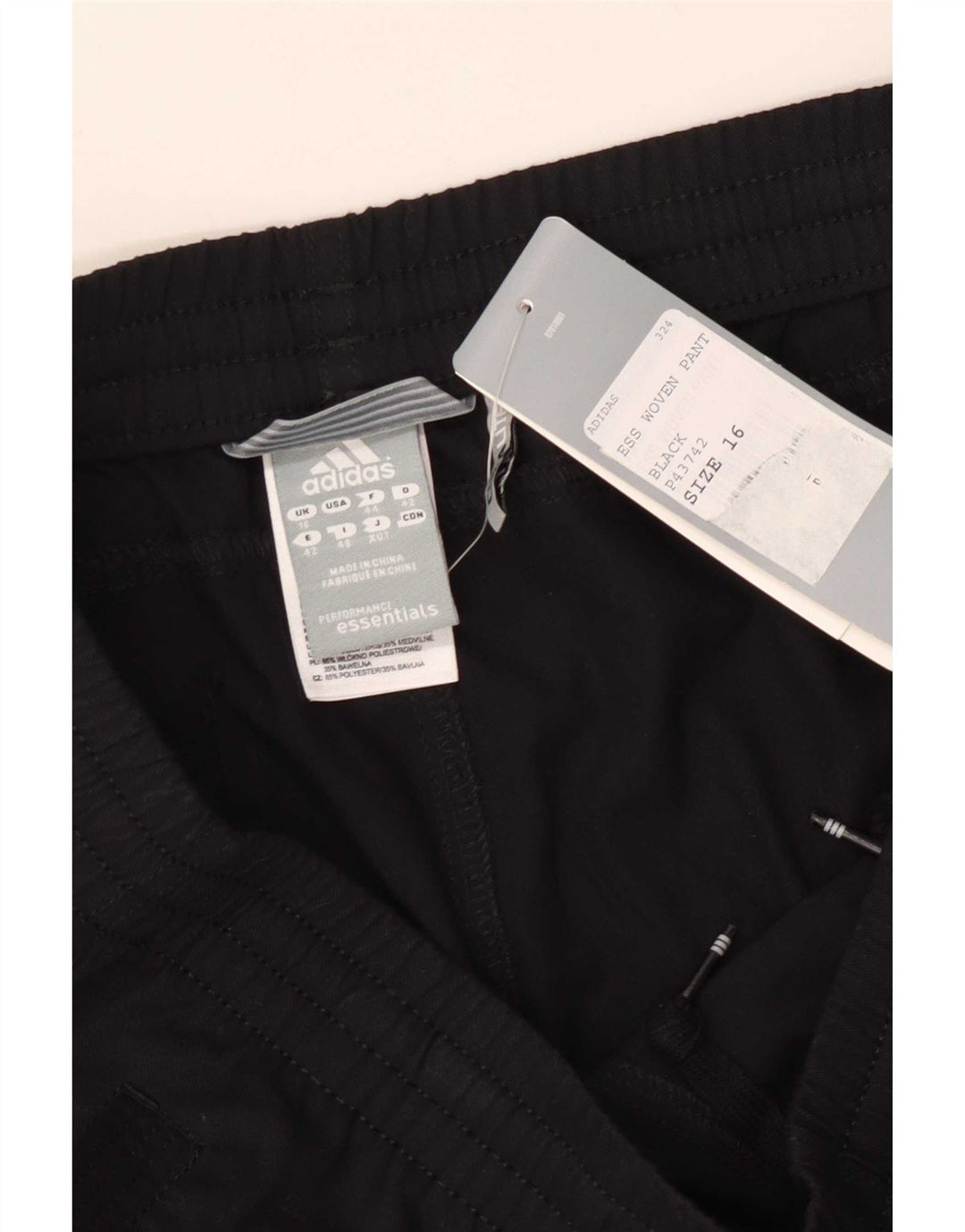 Pantaloni Adidas Climalite Regular Bootcut da donna UK 16 Large W34 L31 Neri
