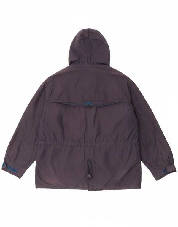 Giacca Parka con cappuccio da donna Barbour UK 18 XL Blu Navy Cotone