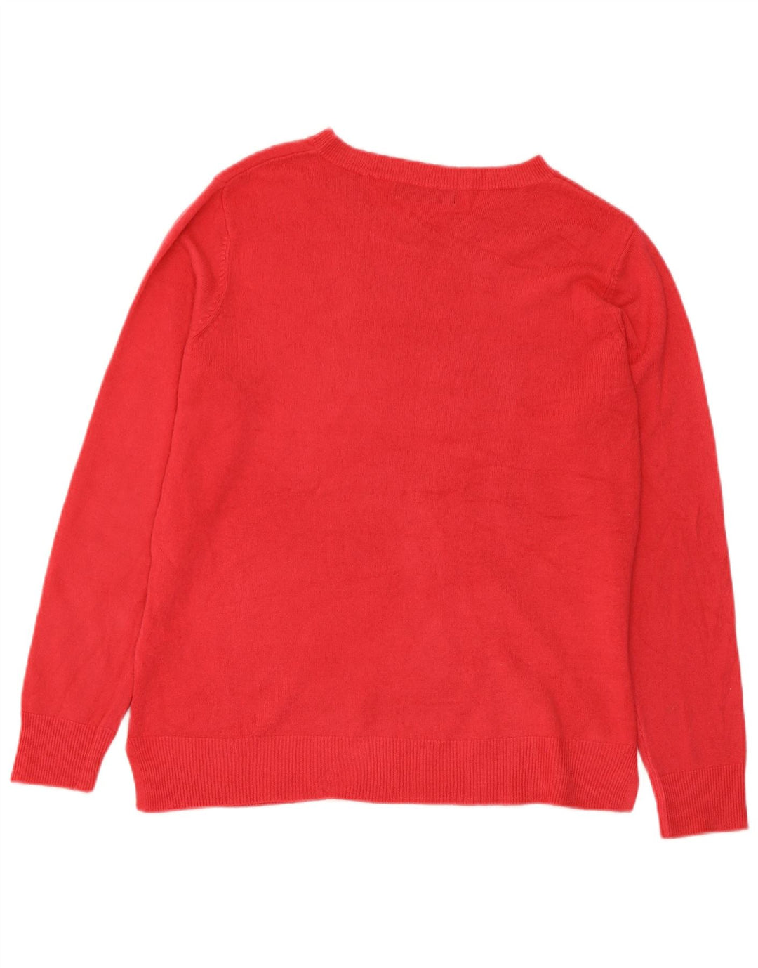 Maglione maglione girocollo da donna Marks & Spencer UK 12 Acrilico rosa medio