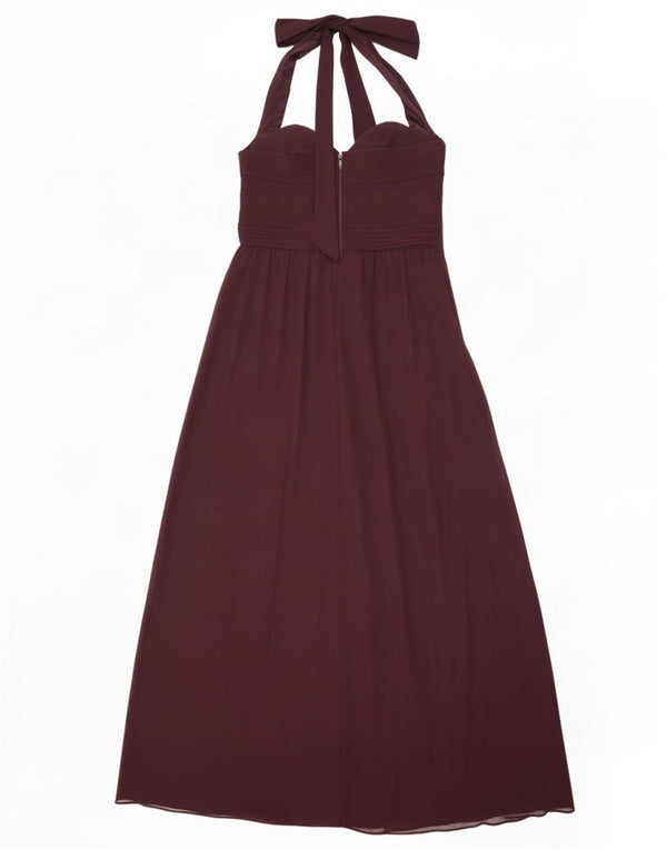 Abito maxi da donna Coast UK 12 Poliestere bordeaux medio