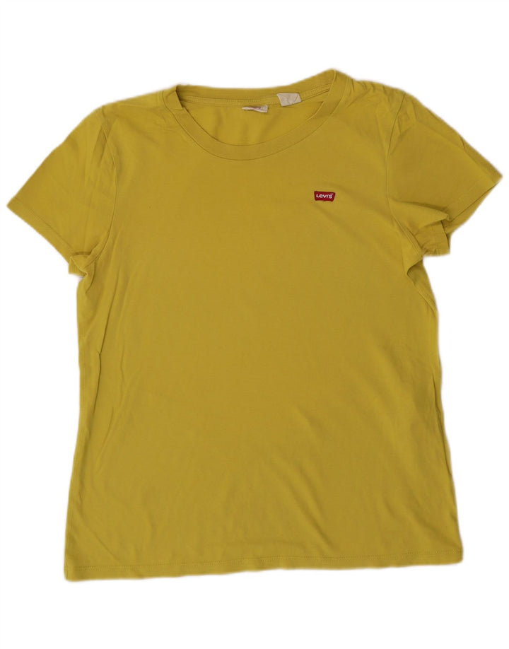 LEVI'S T-shirt da uomo Top piccola in cotone giallo