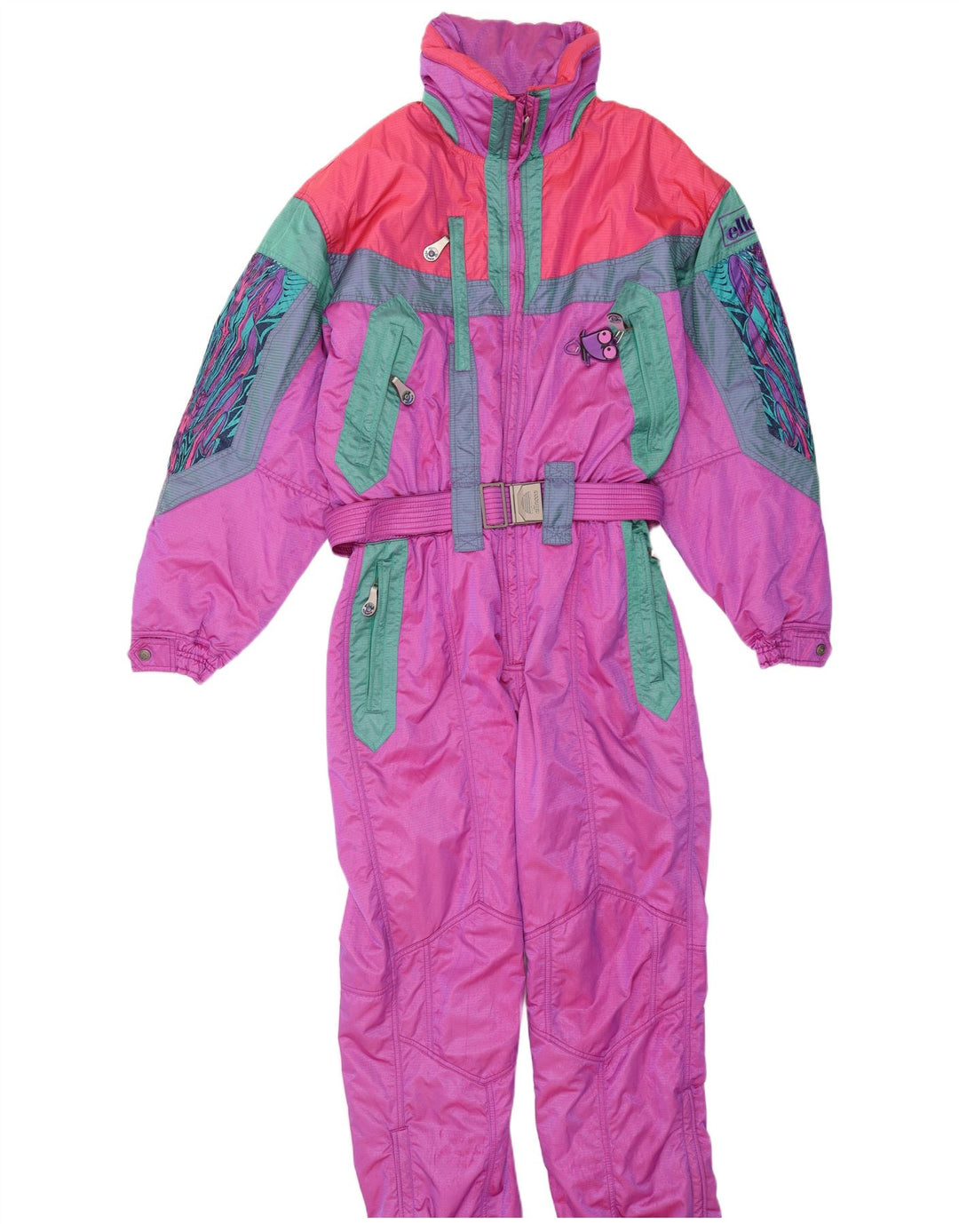 Tuta da sci da uomo Ellesse IT 52 XL Poliestere color block multicolore