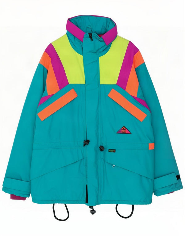 Giacca da sci da uomo Aesse UK 42 XL Blu Colourblock Poliammide