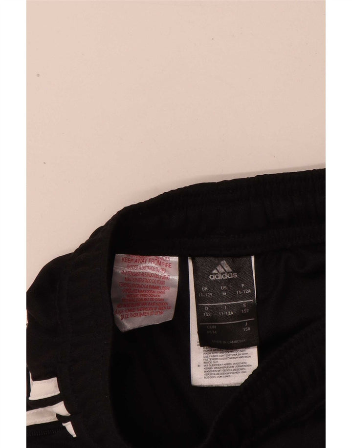 Pantaloni della tuta da ragazzo Adidas 11-12 anni in poliestere nero
