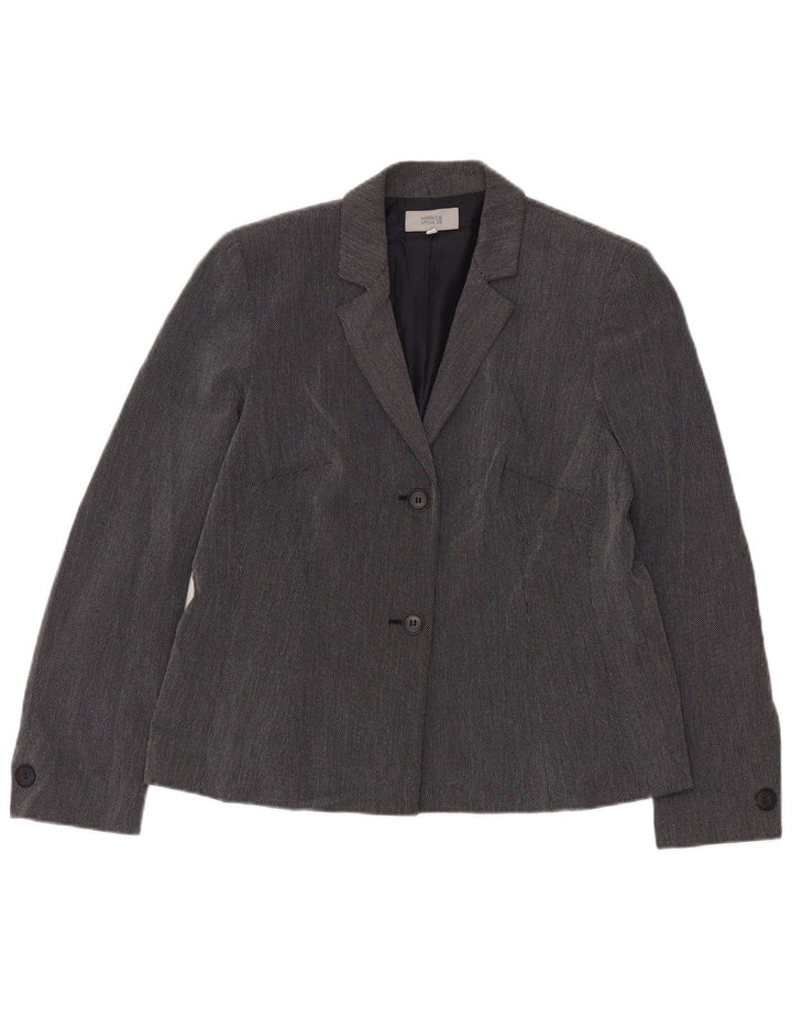Giacca blazer standard da donna Marks & Spencer UK 16 grande blu navy