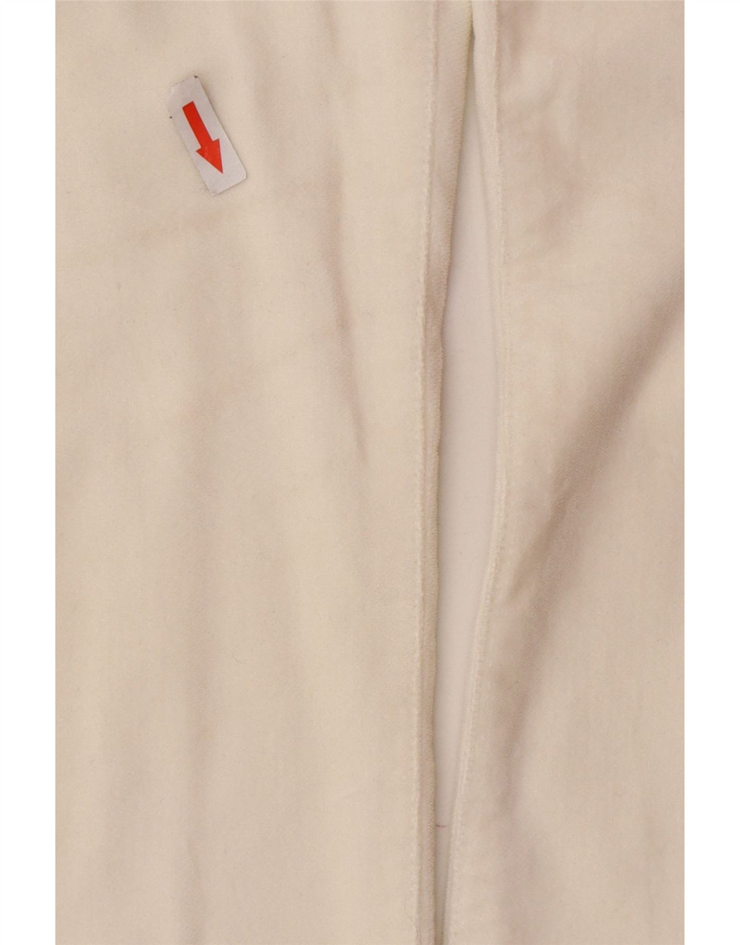 Pantaloni casual dritti da donna Armani W31 L32 in cotone bianco sporco