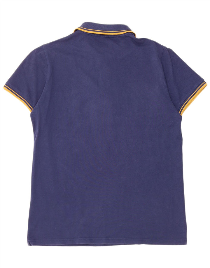 Polo Kappa Uomo Large in cotone a righe blu navy