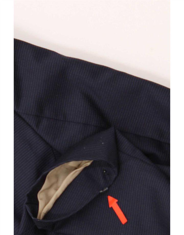 Zara Giacca blazer a 2 bottoni da uomo EU 44 XS Blu navy Lana