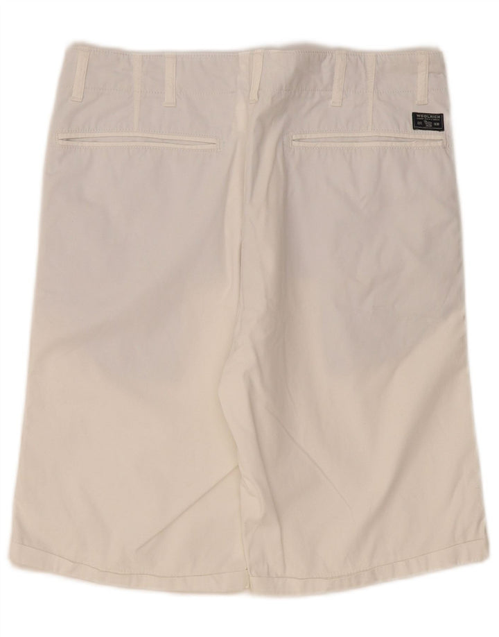 Pantaloncini casual da uomo Woolrich W31 cotone bianco medio
