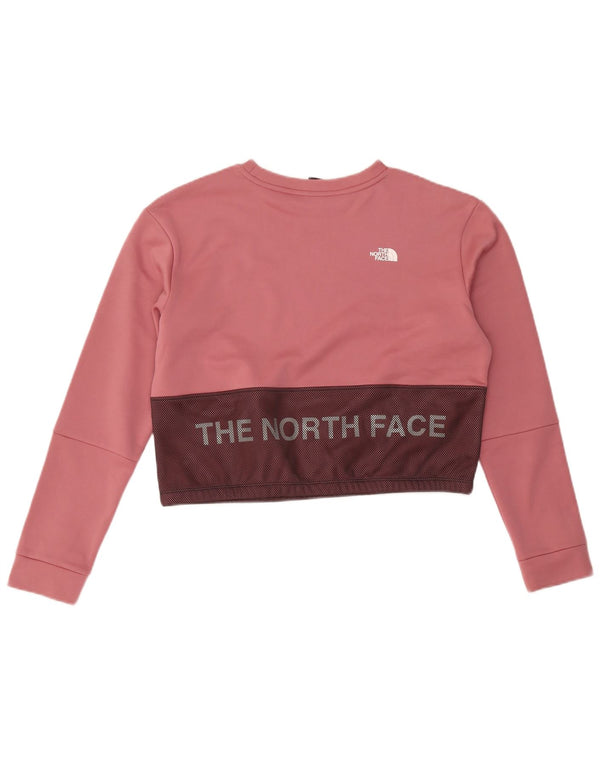 Felpa corta da donna The North Face UK 16 Large Pink Colourblock