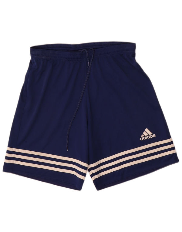 Pantaloncini sportivi Adidas Climalite da uomo medio blu navy