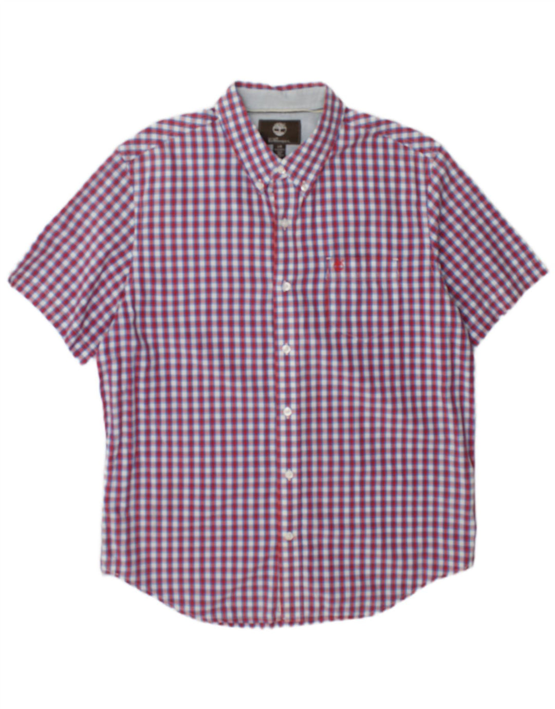 Camicia da uomo Timberland Earthkeepers a maniche corte vestibilità regolare grande quadri rossi