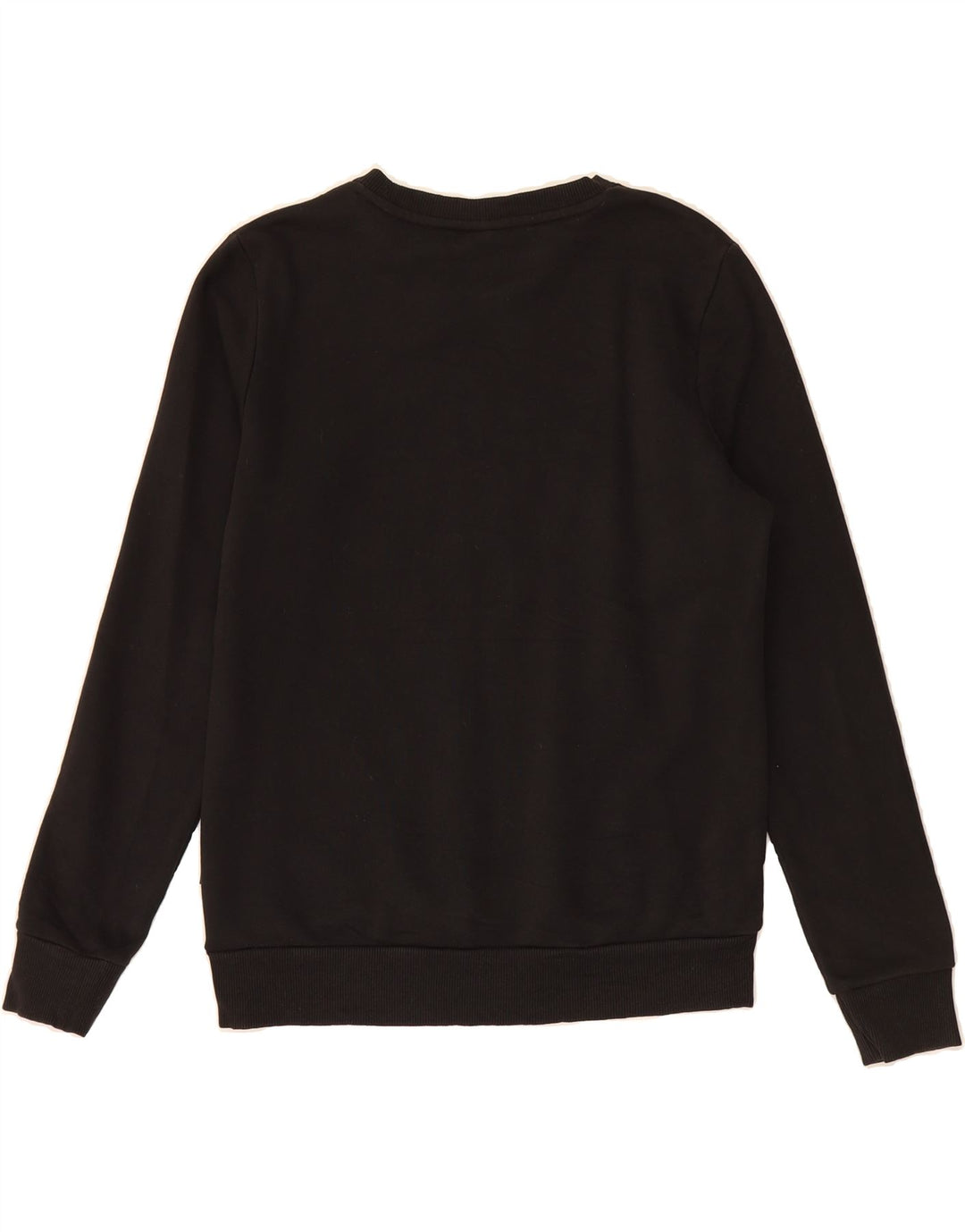 PUMA Womens Graphic Sweatshirt Jumper UK 14 Medium Black Cotton Vintage Puma and Second-Hand Puma from Messina Hembry 