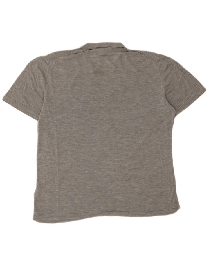 T-shirt da uomo Cos Top grande in cotone chiazzato grigio