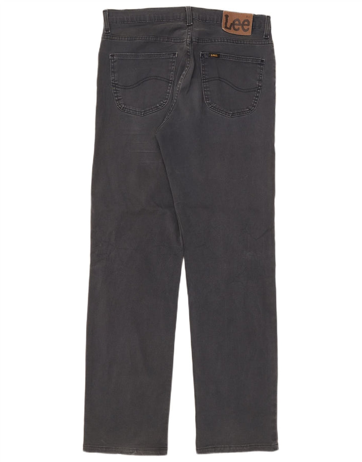Jeans dritti da uomo Lee W33 L34 cotone grigio