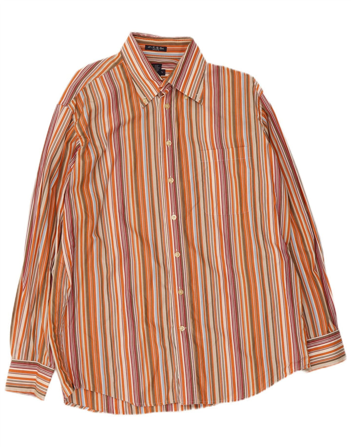 Gant Camicia elegante da uomo in cotone a righe grandi multicolore