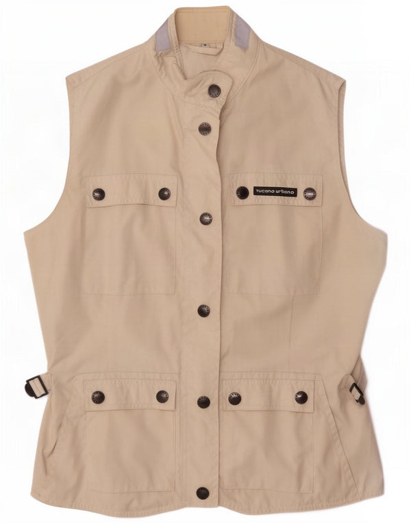 Tucano Urbano Gilet da donna UK 14 Medio Bianco Sporco Poliestere