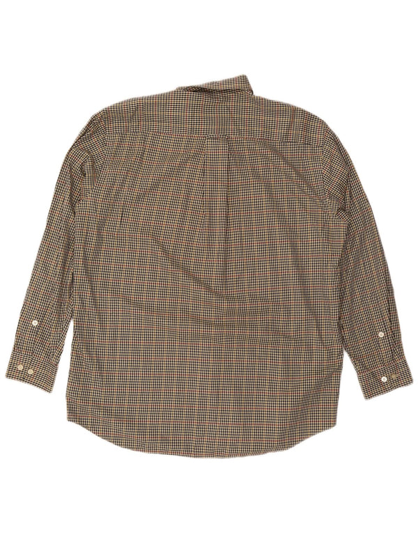 Camicia alta da uomo Orvis XL in cotone a quadretti multicolore