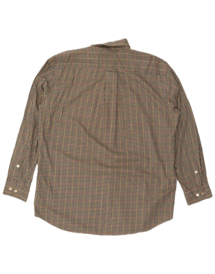 Camicia alta da uomo Orvis XL in cotone a quadretti multicolore