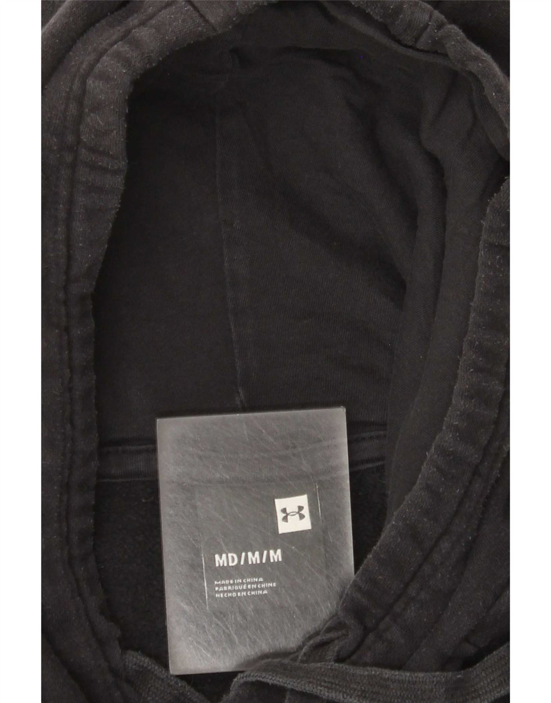 Felpa con cappuccio grafica da uomo Under Armour media nera