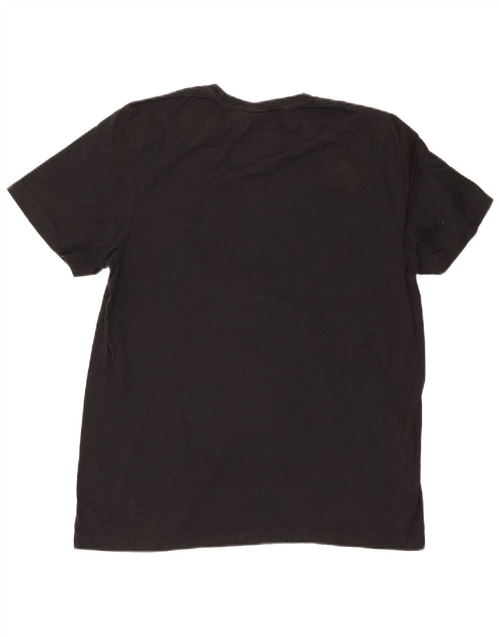 T-shirt grafica da uomo Adidas Top grande in cotone nero