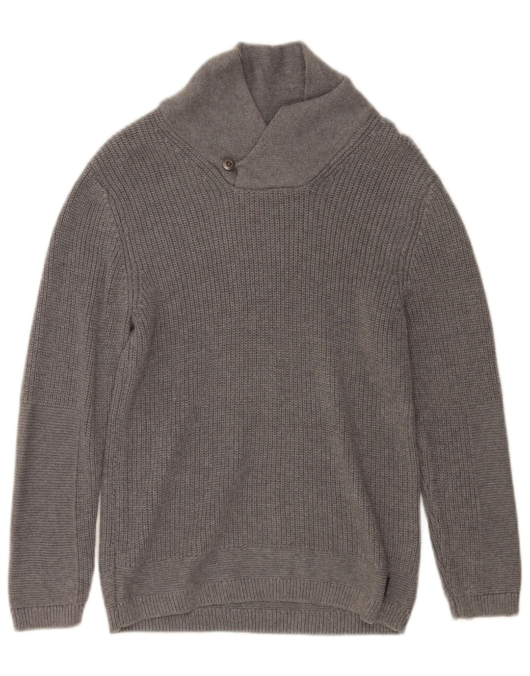 Maglione Zara per ragazzi con collo a scialle 9-10 anni in cotone grigio