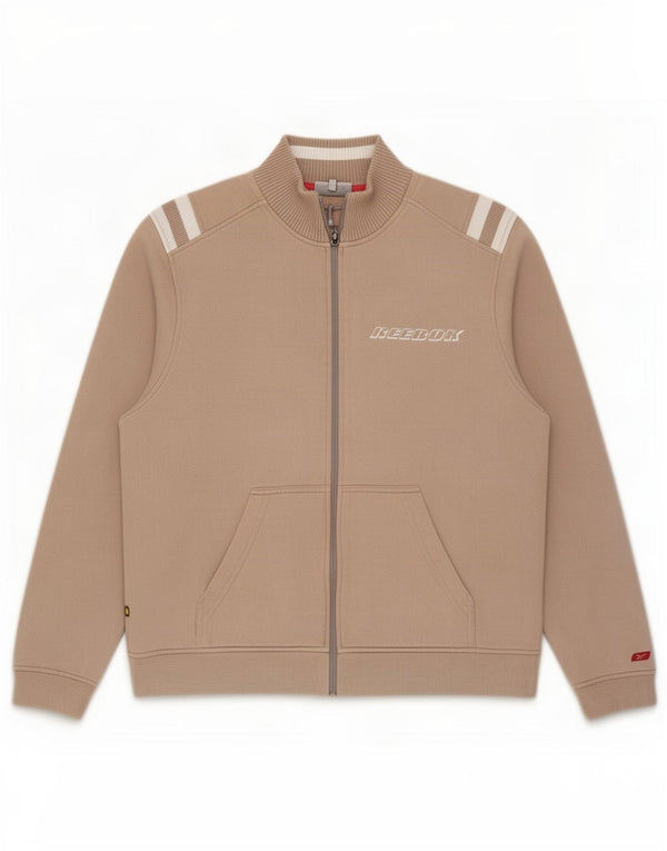 Giacca da tuta da donna Reebok UK 14 cotone beige medio