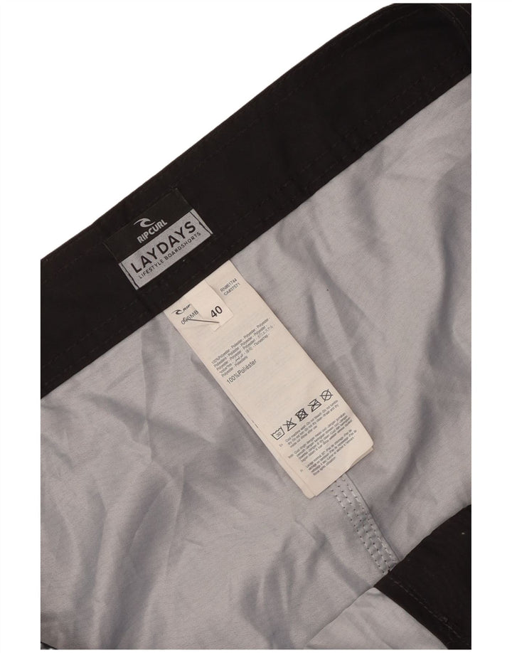 Pantaloncini da bagno da uomo Rip Curl XL in poliestere color block nero