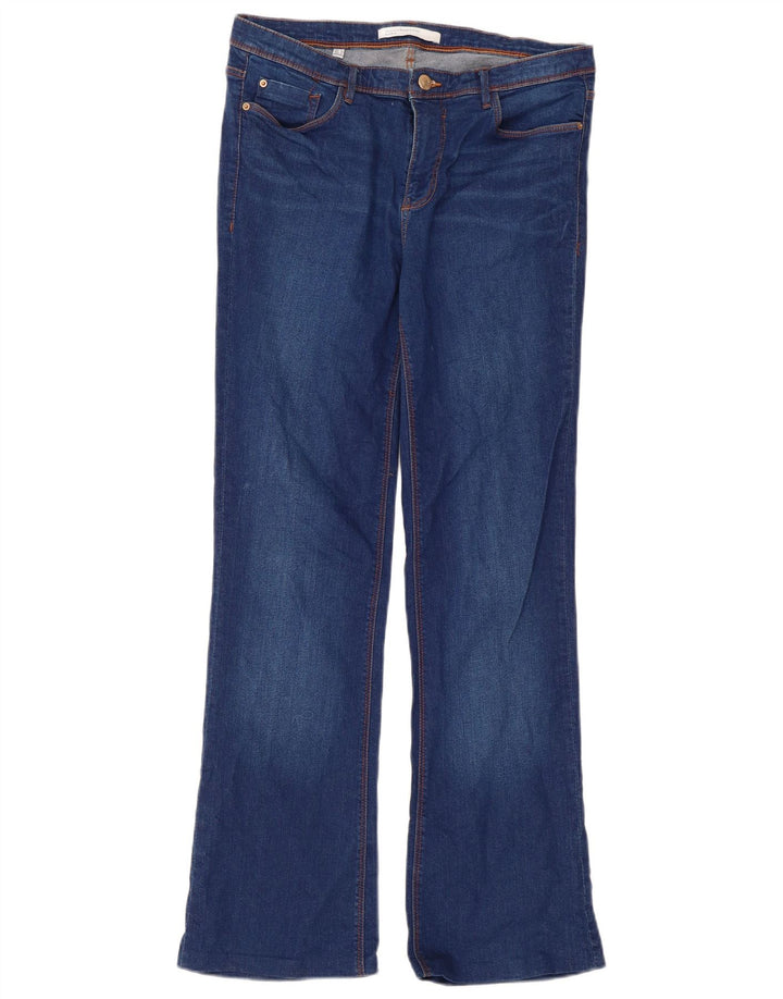 Jeans Bootcut da donna Zara EU 42 Large W32 L31 Blu