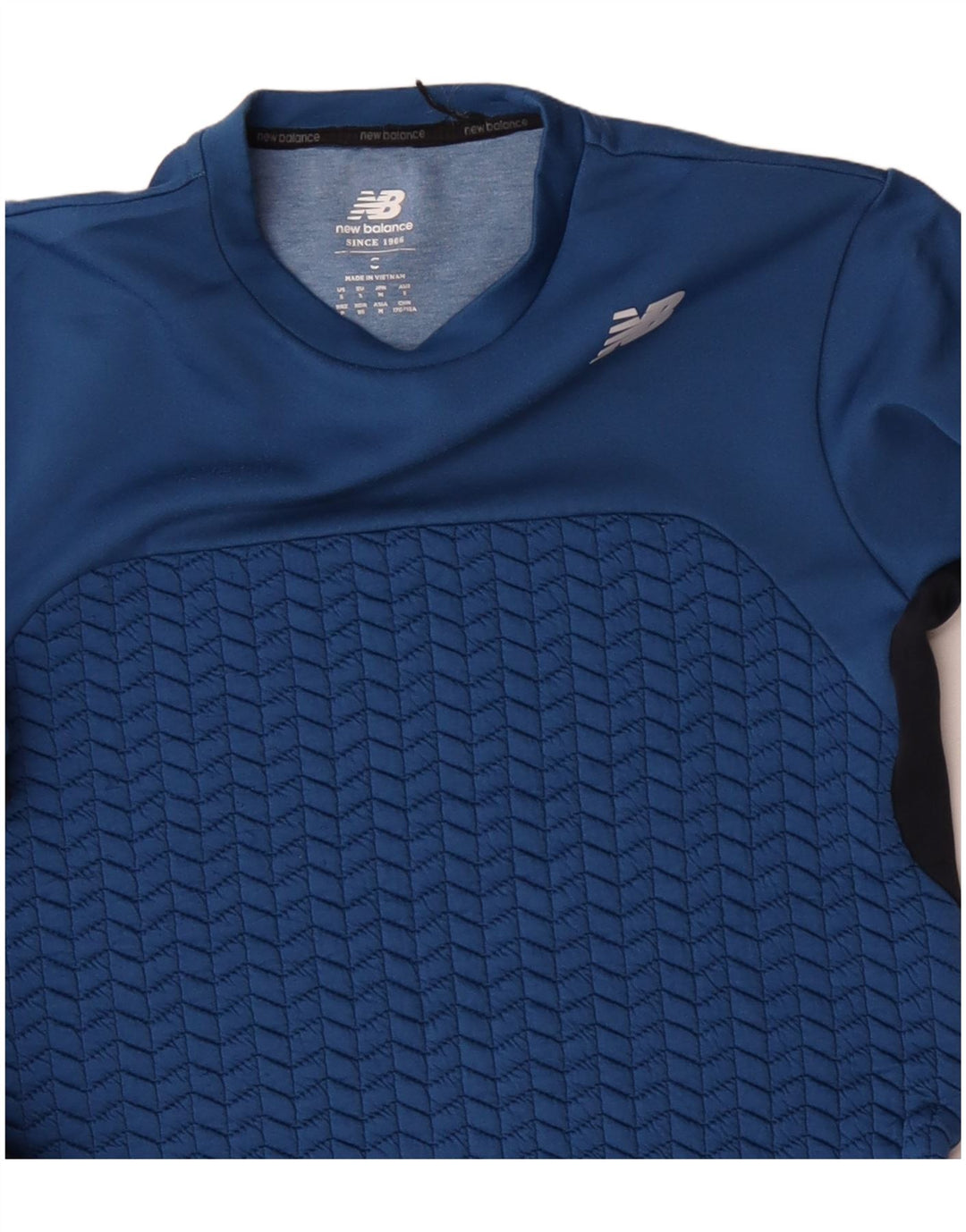 NEW BALANCE Felpa da uomo Maglione piccolo poliestere color block blu