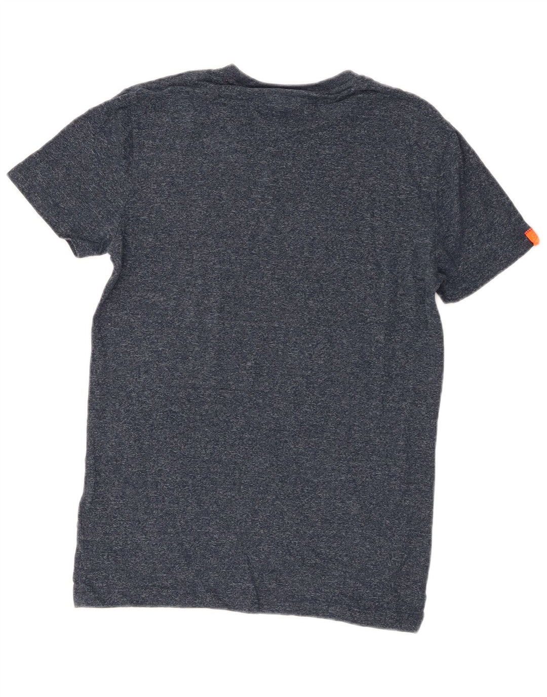 T-shirt da uomo Superdry Top Small in cotone screziato blu navy