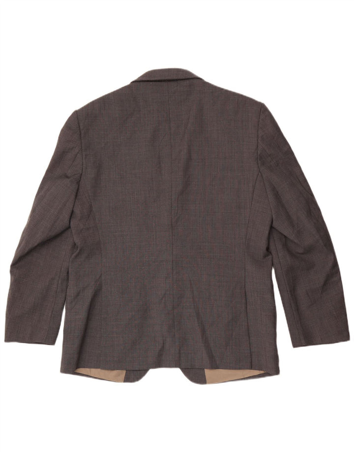 Giacca blazer a 2 bottoni Marks & Spencer da uomo UK 42 grande lana grigia