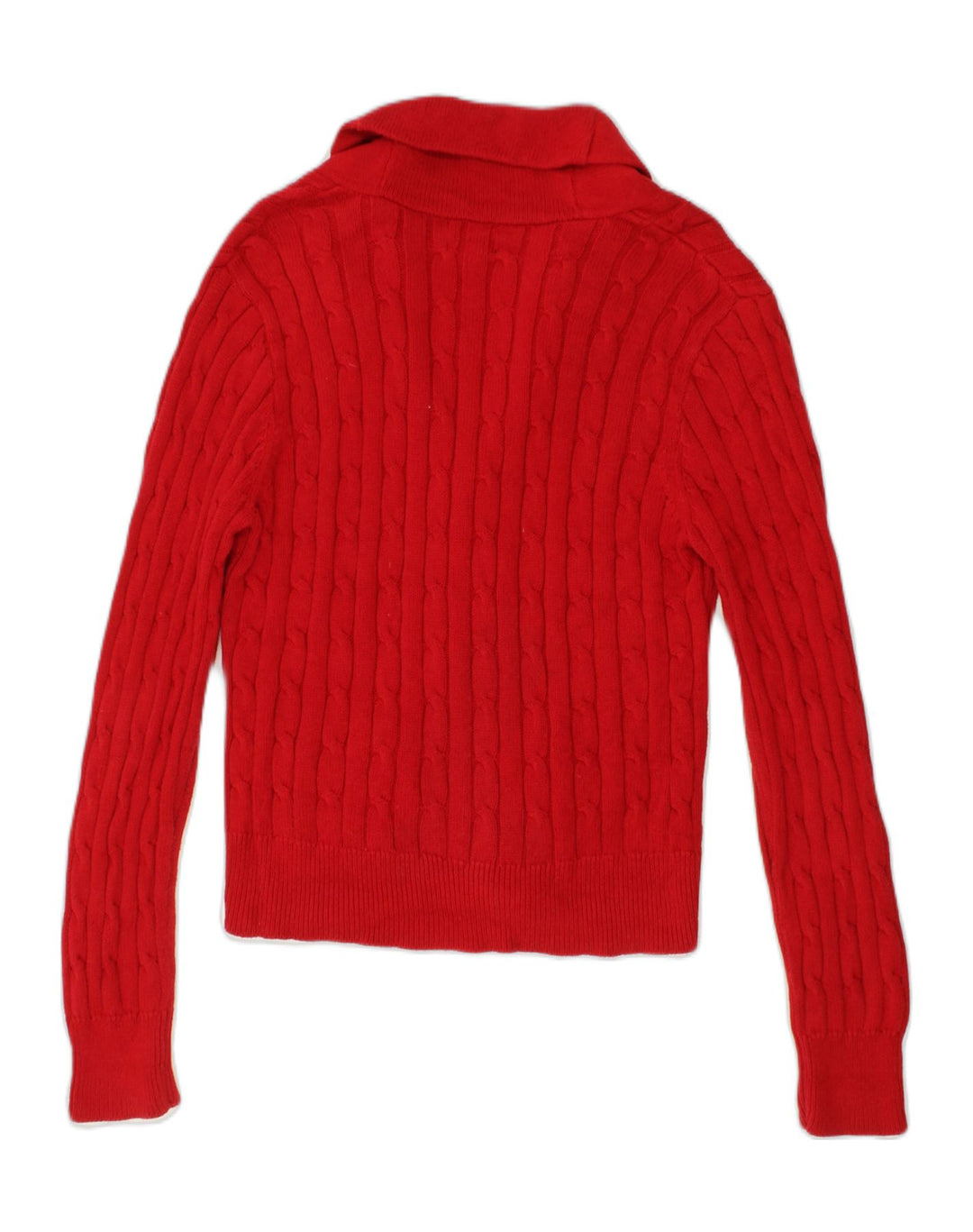 CHAPS Womens Cardigan Sweater UK 16 Large Red Cotton Vintage Chaps and Second-Hand Chaps from Messina Hembry 