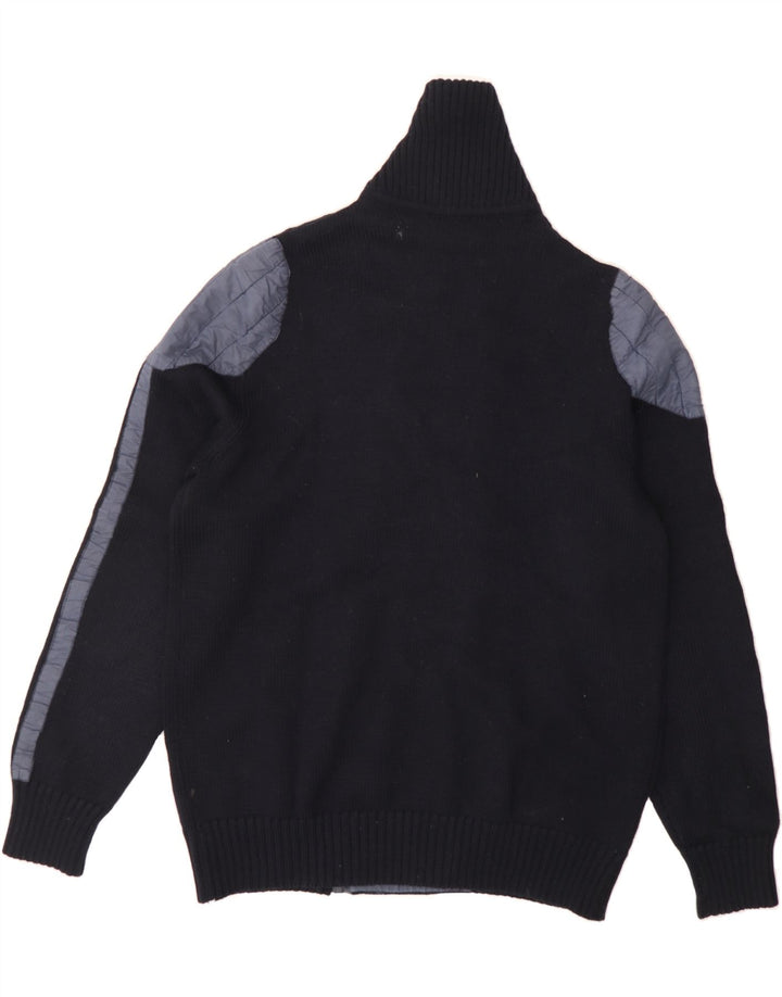 VINTAGE Mens Cardigan Sweater IT 50 Medium Navy Blue Virgin Wool Vintage Vintage and Second-Hand Vintage from Messina Hembry 