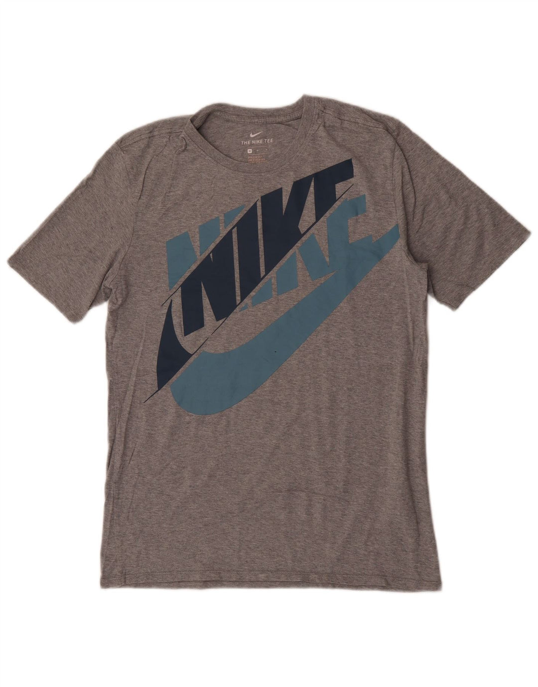 T-shirt grafica Nike da uomo con taglio atletico, cotone grigio medio