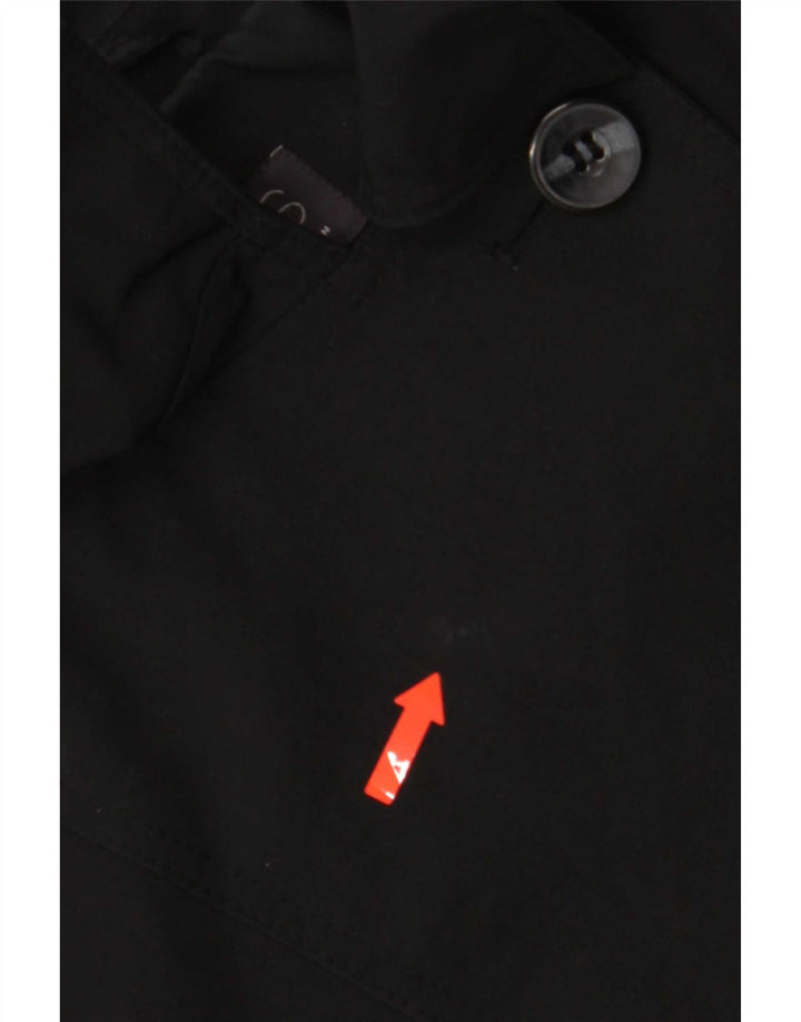 Marks & Spencer Trench da donna UK 22 3XL Nero Poliestere