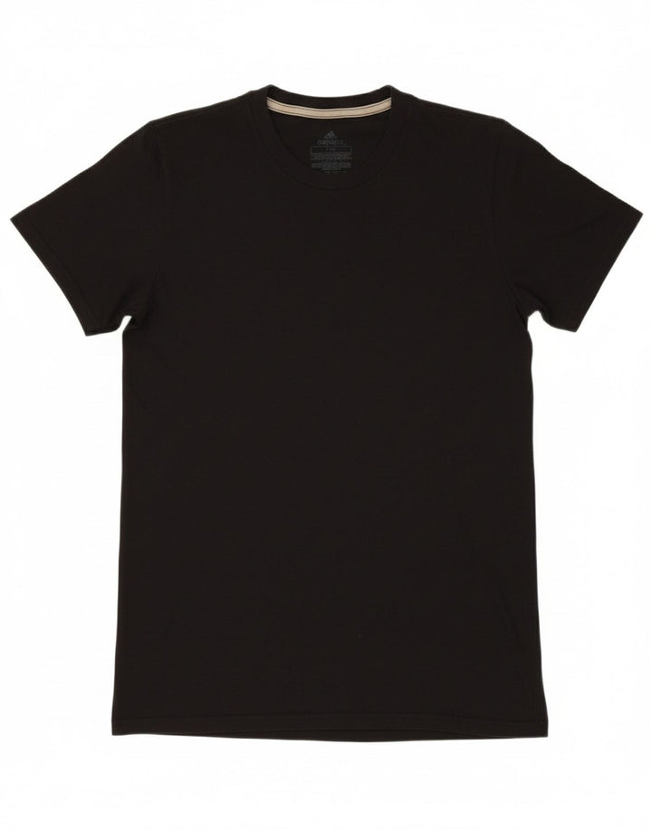 ADIDAS Mens Climalite Graphic T-Shirt Top Small Black Polyester