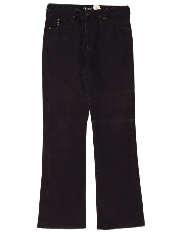 Jeans Bootcut da donna ARMANI W30 L30 cotone nero