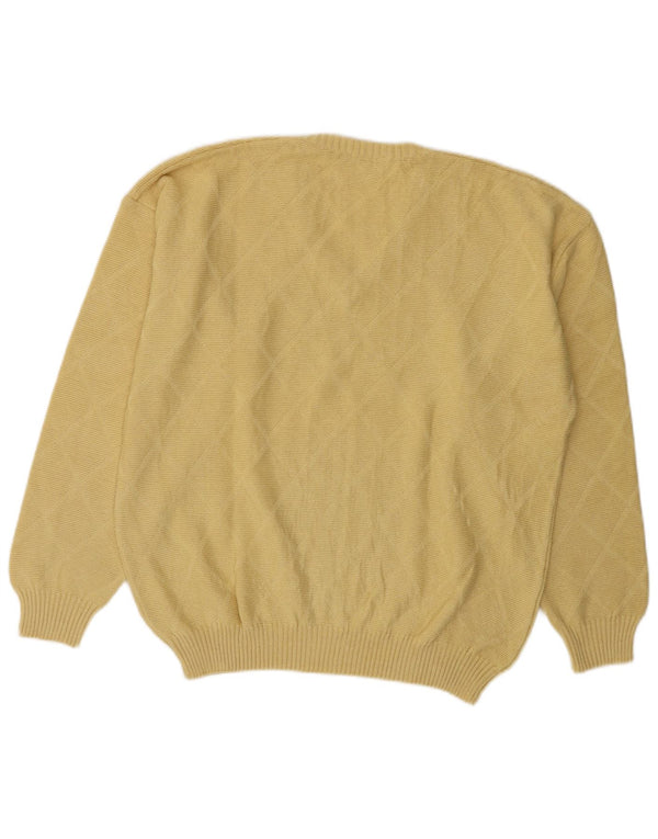 Marc Gibaldi Maglione Uomo Scollo a V IT 56 XL Cotone Giallo