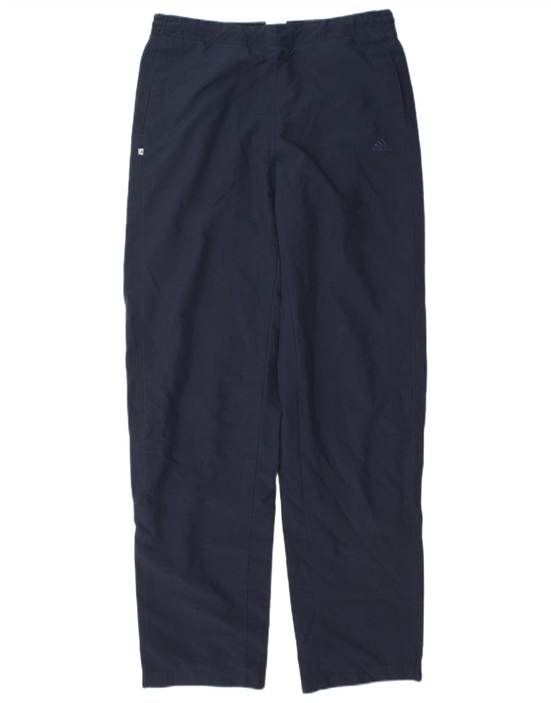 Pantaloni lunghi da tuta da donna ADIDAS UK 12 medio poliestere blu navy