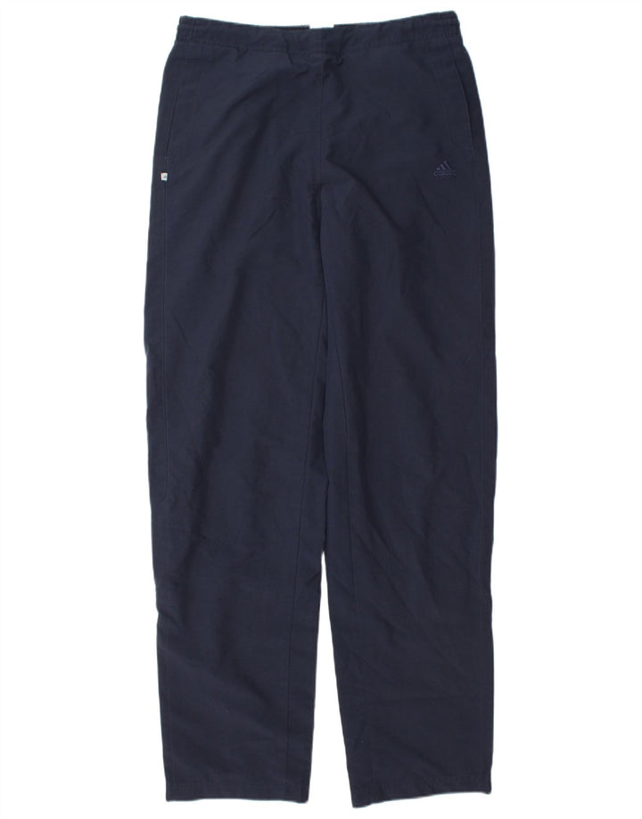Pantaloni lunghi da tuta da donna ADIDAS UK 12 medio poliestere blu navy