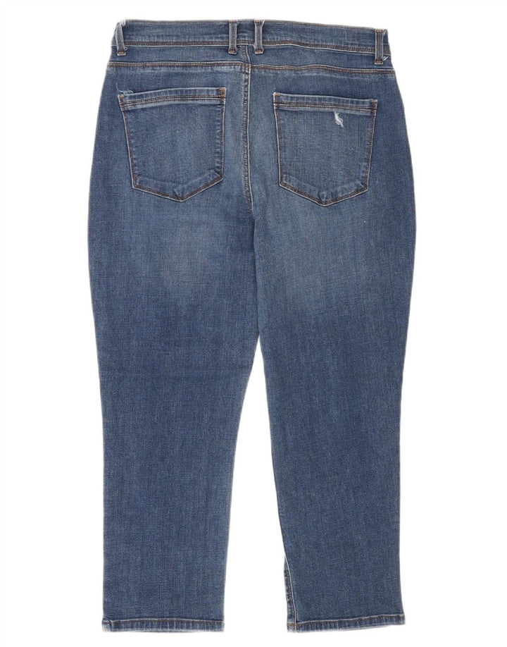 Jeans Capri da donna Lee US 10 Large W30 L23 Cotone blu