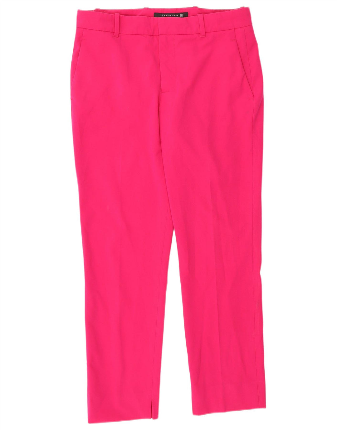 Pantaloni chino slim da donna Zara piccoli W26 L26 poliestere rosa