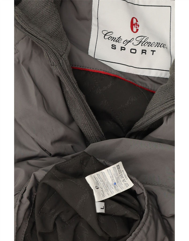 Giubbotto bomber da uomo Conte of Florence UK 40 Large Grigio Poliestere